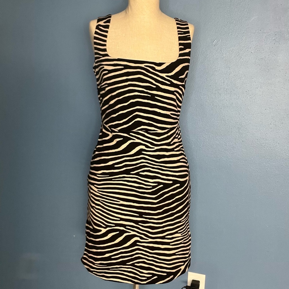 H&M zebra mini dress